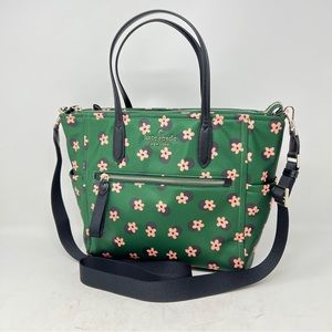 Kate Spade NWT Chelsea “The Little Better” Green Multi Tote.